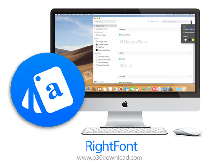 دانلود RightFont v6.2 MacOS - نرم افزار مدیریت فونت ها برای مک