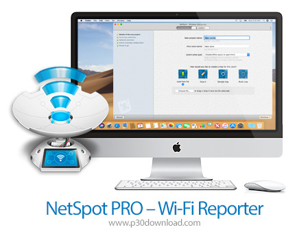 دانلود NetSpot PRO - Wi-Fi Reporter v2.14.1033 MacOS - نرم افزار مدیریت و بررسی شبکه های وای فای برا