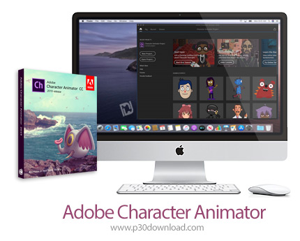 دانلود Adobe Character Animator 2020 v4.4 MacOS - نرم افزار انیمیشن سازی با شخصیت های کارتونی طراحی 