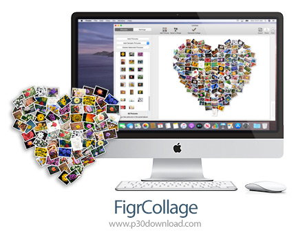 دانلود FigrCollage v3.3.2 Pro MacOS - نرم افزار ساخت تصاویر کلاژ به فرم های مختلف متنی، شکلی و عددی 