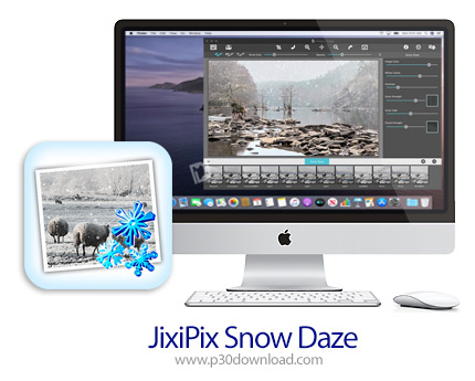 دانلود JixiPix Snow Daze v1.27 MacOS - نرم افزار تبدیل عکس ها به مناظر برفی برای مک