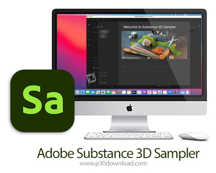دانلود Adobe Substance 3D Sampler v3.3.0 MacOS - نرم افزار ساخت متریال و شبیه سازی بافت سطوح اشیا از