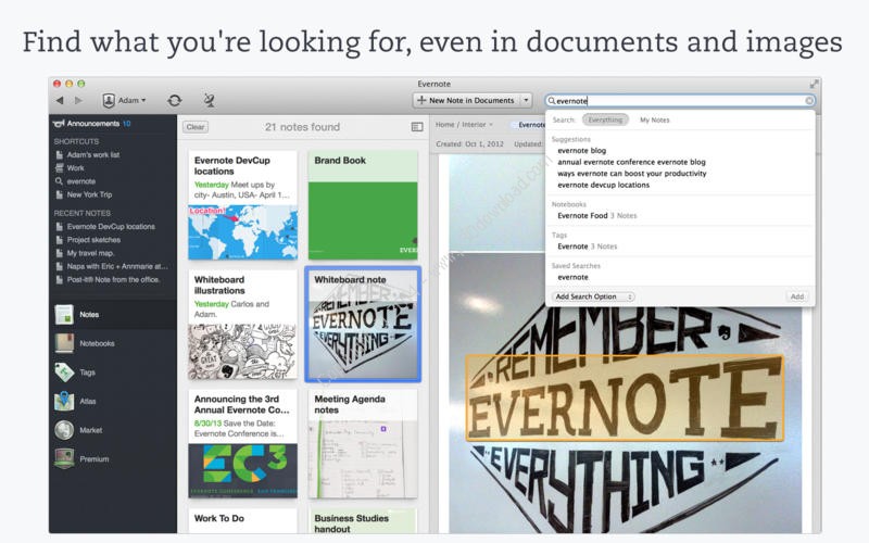 download the last version for mac EverNote 10.68.3.54740