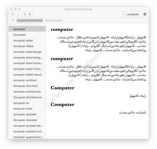 free download persian dictionary for mac