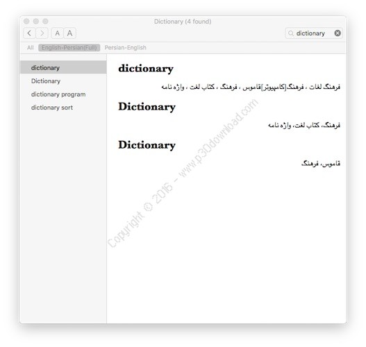 english to persian dictionary for mac free download