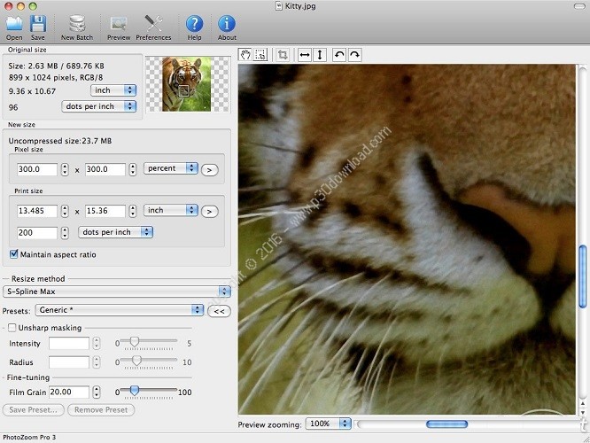 PhotoZoom Pro 7 Mac