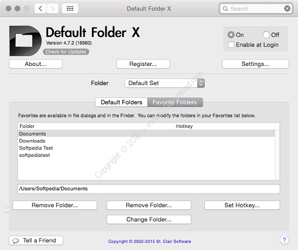 default folder x