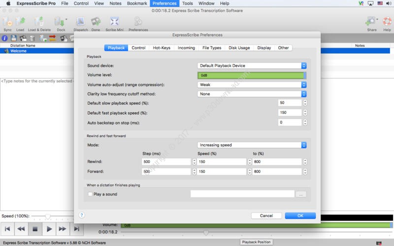 express scribe pro video formats