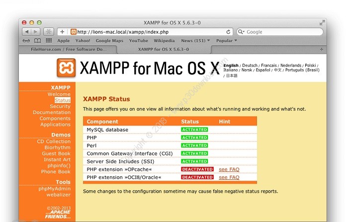 download xampp for mac free