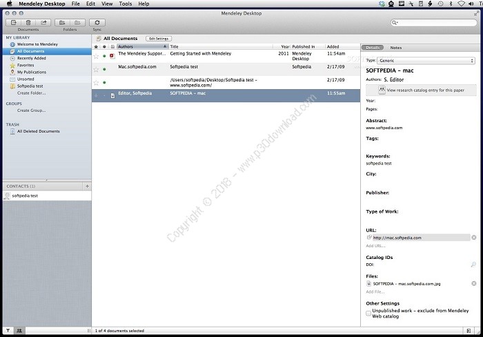 mendeley desktop for mac privacy