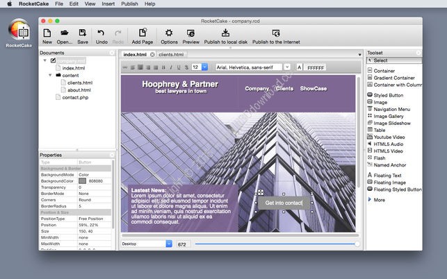 RocketCake Professional 5.2 for mac instal
