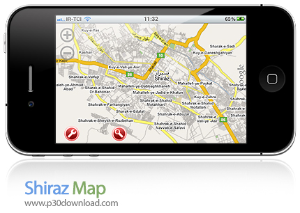 دانلود Shiraz Map - نقشه موبایل شیراز