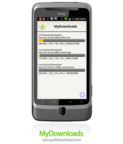 دانلود MyDownloads - برنامه موبایل مدیریت دانلودها
