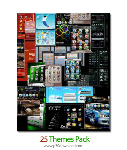 دانلود Themes Pack - تم موبایل پکی شامل ۲۵ پوسته گوناگون