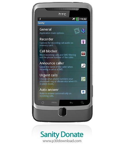 دانلود Sanity Donate - برنامه موبایل مدیریت تماس ها