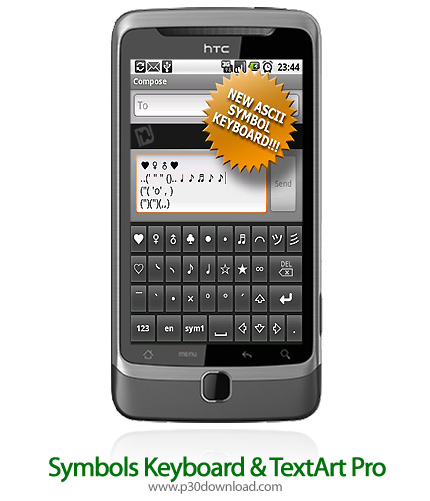 دانلود Symbols Keyboard & TextArt Pro - برنامه موبایل صفحه کلید علائم و اشکال