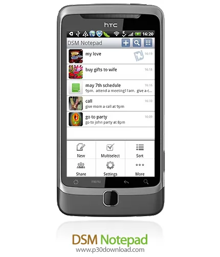 دانلود DSM Notepad - برنامه موبایل دفترچه یادداشت