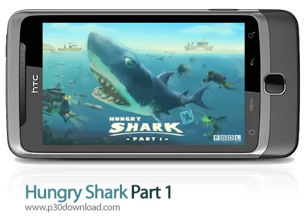 دانلود Hungry Shark Part 1 - بازی موبایل کوسه گرسنه قسمت اول