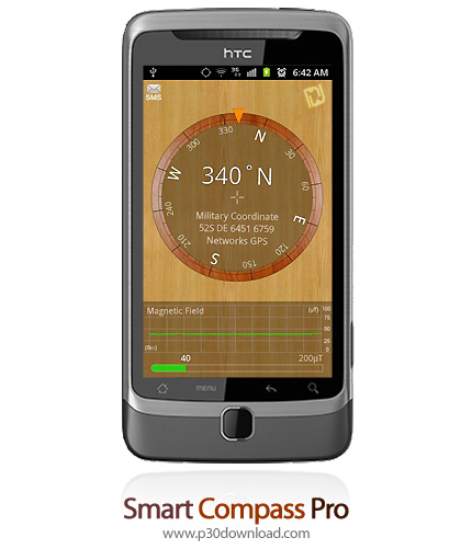 دانلود Smart Compass Pro v2.7.3 - برنامه موبایل قطب نمای حرفه ای به همراه فلزیاب