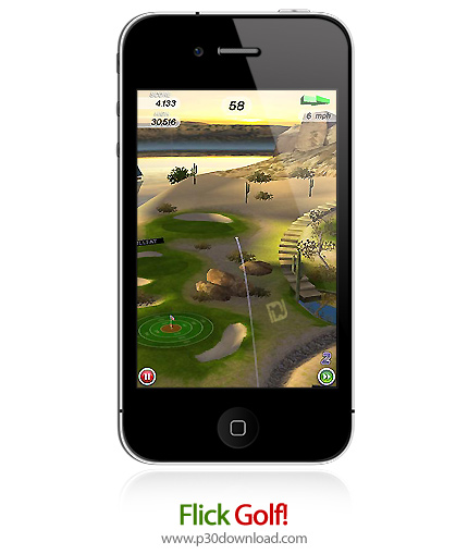 دانلود !Flick Golf - بازی موبایل گلف تلنگری
