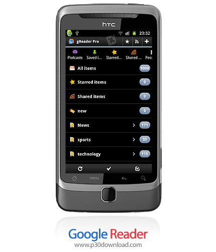 دانلود Google Reader - برنامه موبایل گوگل ریدر