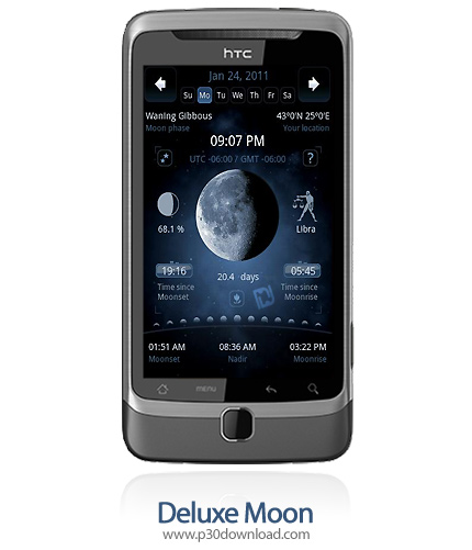 دانلود Deluxe Moon - برنامه موبایل نمایش وضعیت ماه