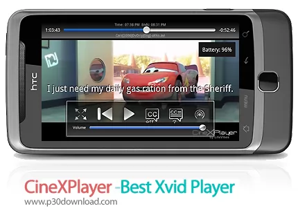 دانلود CineXPlayer -Best Xvid Player - برنامه موبایل پخش کننده فیلم های Xvide