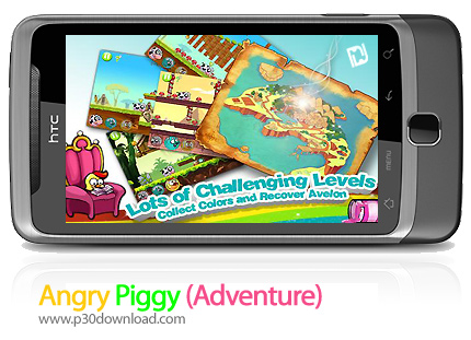 دانلود (Angry Piggy (Adventure - بازی موبایل خوک های عصبانی (ماجراجویی)