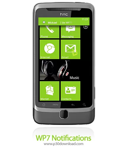 دانلود WP7 Notifications - برنامه موبایل اطلاع رسان ویندوز فون 7