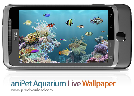 دانلود aniPet Aquarium Live Wallpaper - برنامه موبایل کاغذدیواری متحرک آکواریوم