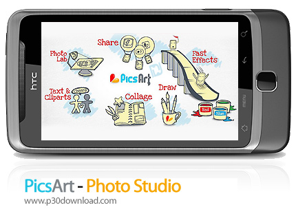 دانلود PicsArt - Photo Studio v16.5.2 + Mod - برنامه موبایل افکت گذاری روی عکس