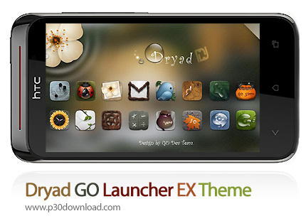 دانلود Dryad GO Launcher EX Theme - پوسته موبایل عروس جنگل
