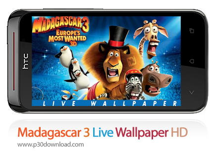 دانلود Madagascar 3 Live Wallpaper HD - برنامه موبایل کاغذدیواری متحرک ماداگاسکار 3