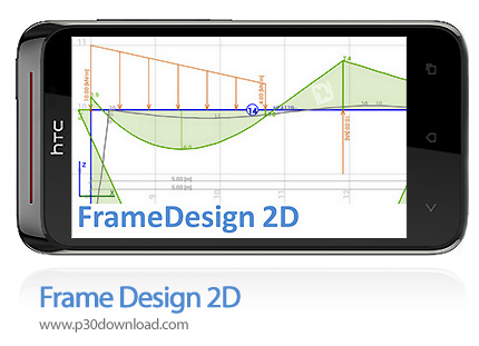 دانلود Frame Design 2D - برنامه موبایل رسم نمودار FEM
