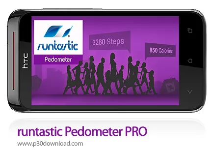 دانلود runtastic Pedometer PRO - برنامه موبایل شمارش تعداد قدم ها