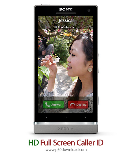 دانلود HD Full Screen Caller ID - برنامه موبایل نمایش تصویر تماس گیرنده