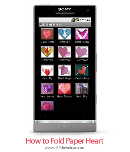 دانلود How to Fold Paper Heart - برنامه موبایل آموزش ساخت قلب کاغذی