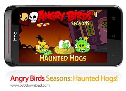 دانلود !Angry Birds Seasons: Haunted Hogs - بازی موبایل پرندگان خشمگین فصل ها: خوک های شبح زده