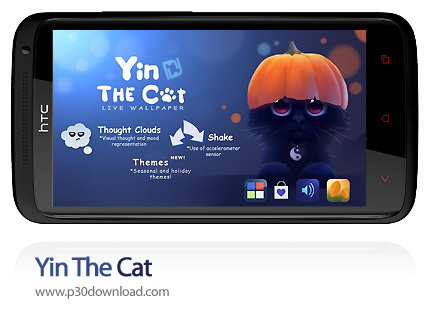 دانلود Yin The Cat - برنامه موبایل کاغذدیواری متحرک گربه