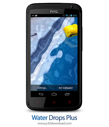 دانلود Water Drops Plus - برنامه موبایل کاغذدیواری زنده نمایش عکس در آب