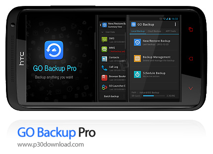 دانلود GO Backup Pro - برنامه موبایل پشتیبان گیری اطلاعات