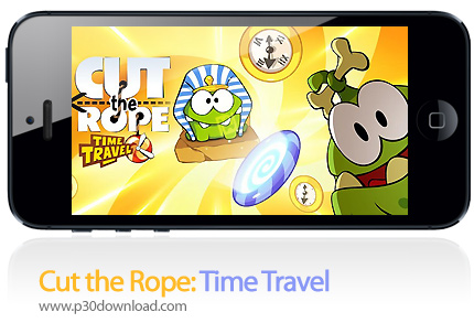 دانلود Cut the Rope: Time Travel HD v1.15.0 + Mod - بازی موبایل طناب را ببر: سفر زمان