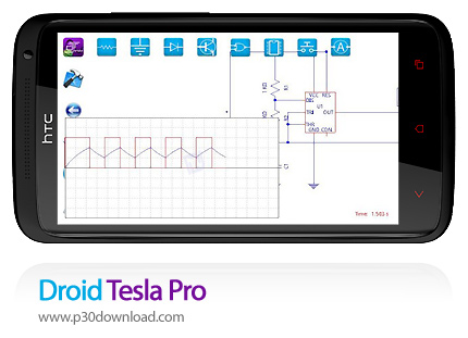 دانلود Droid Tesla Pro - برنامه موبایل شبیه ساز مدارهای الکترونیکی
