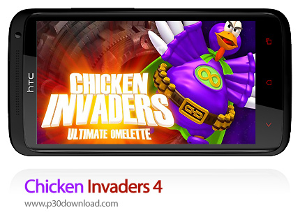 دانلود Chicken Invaders 4 - بازی موبایل مرغان مهاجم 4