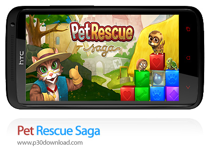 دانلود Pet Rescue Saga v1.280.14 + Mod - بازی موبایل جورچین