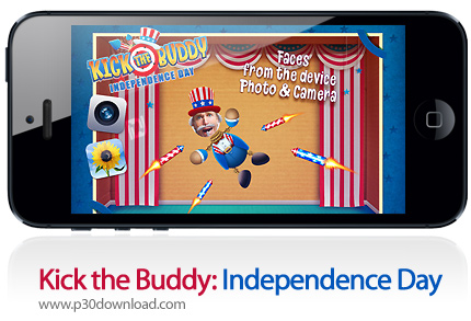 دانلود Kick the Buddy: Independence Day - بازی موبایل شلیک به انسان: روز استقلال
