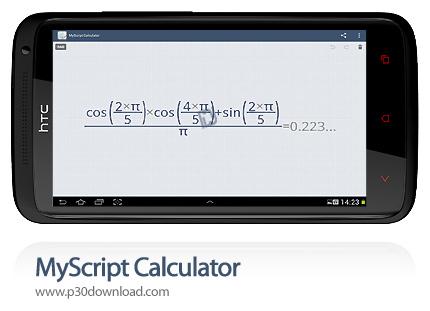 دانلود MyScript Calculator - برنامه موبایل نوشتن مسائل با دست خط شما و انجام محاسبات ریاضی