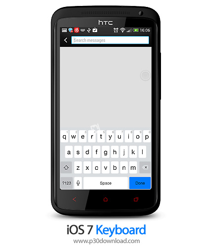 دانلود iOS 7 Keyboard - برنامه موبایل صفحه کلید سیستم عامل iOS 7 برای اندروید