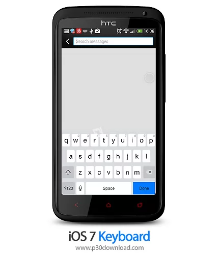 دانلود iOS 7 Keyboard - برنامه موبایل صفحه کلید سیستم عامل iOS 7 برای اندروید