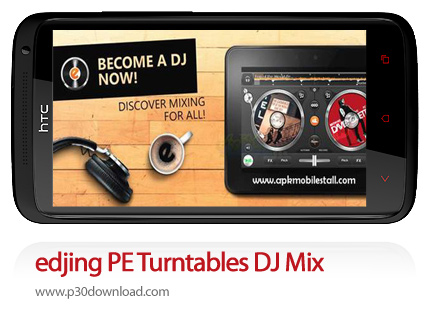 دانلود edjing PE Turntables DJ Mix - برنامه موبایل میکس آهنگ